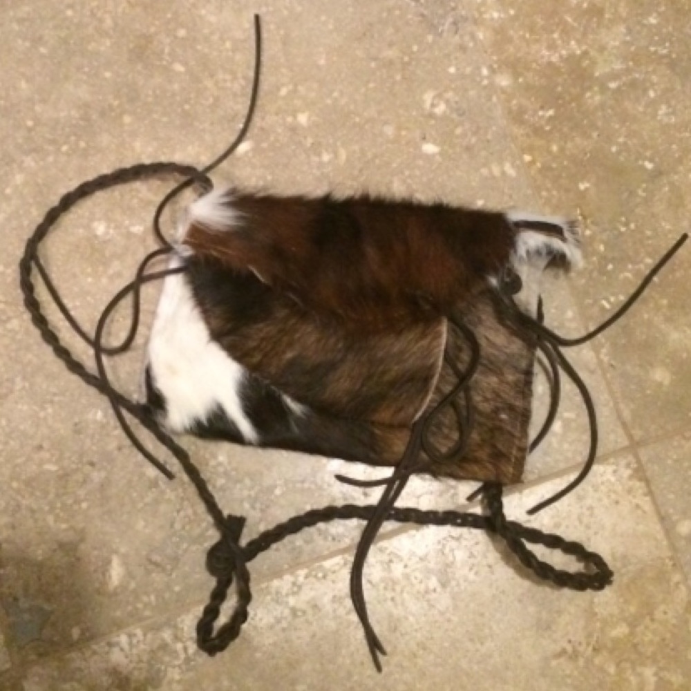 Cowhide crossbody